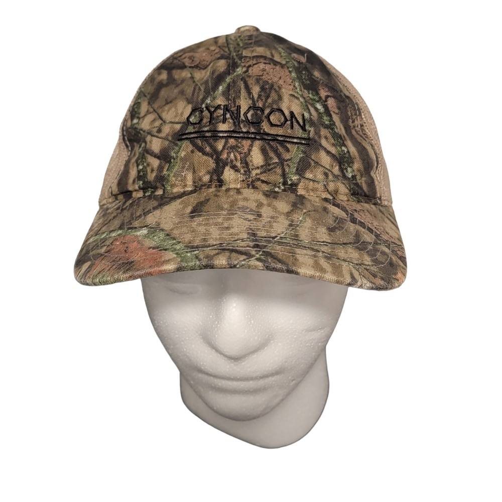 Port Authority Cyncon Unisex Brown Black Camo Adjustable Snapback Trucker‎ Cap